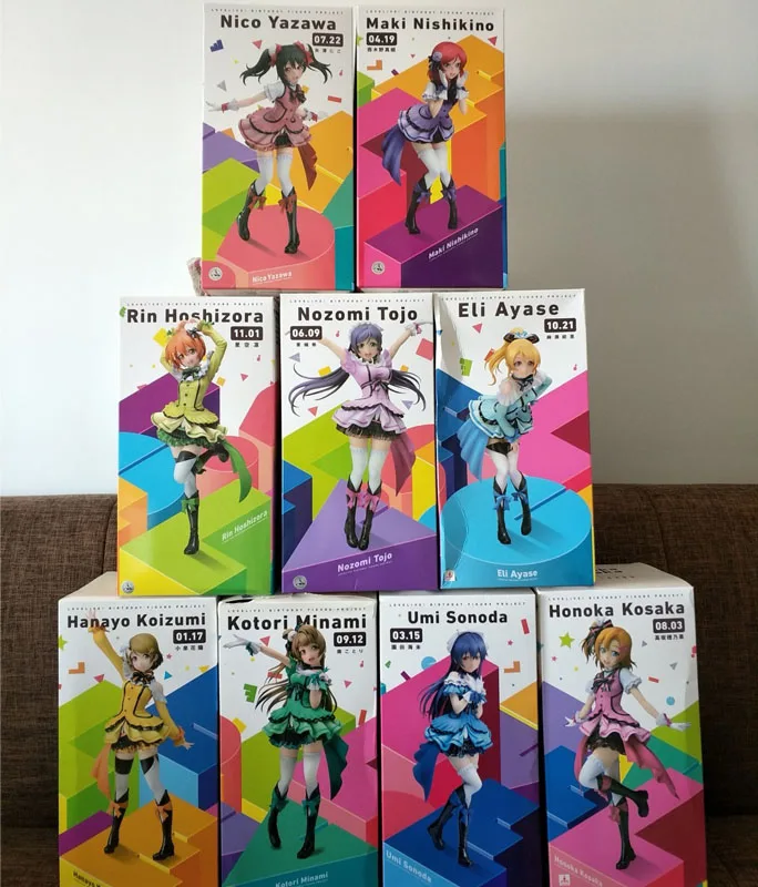18-21 cm Ljubezen Živi Nozomi Umi Sonoda Kotori Maki Rojstni dan Projekta Seksi dekleta Anime PVC figuric igrače Anime slika Igrače darilo