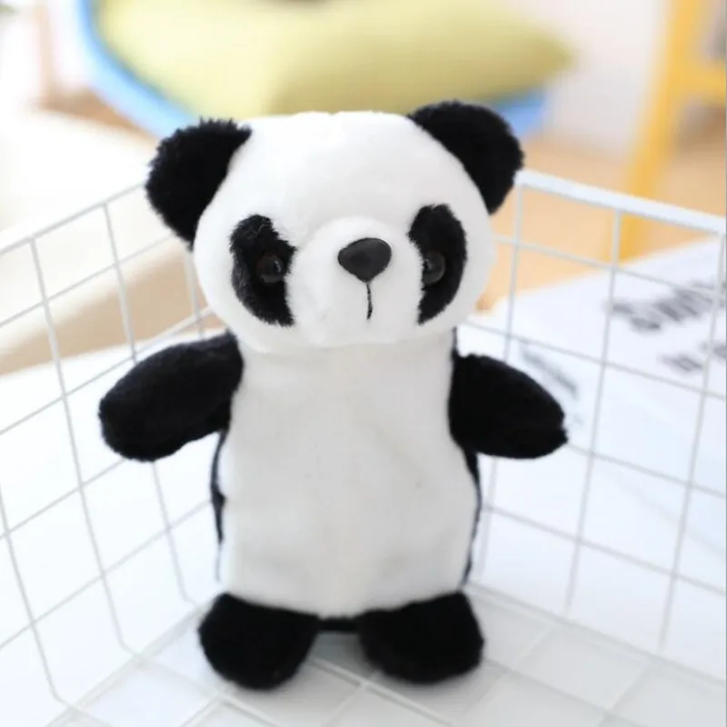 18 cm Govorimo Panda Pet Plišastih Igrač Naučijo Govoriti Električni Zapis Panda Izobraževalne Plišaste Igrače Darila za Otroke