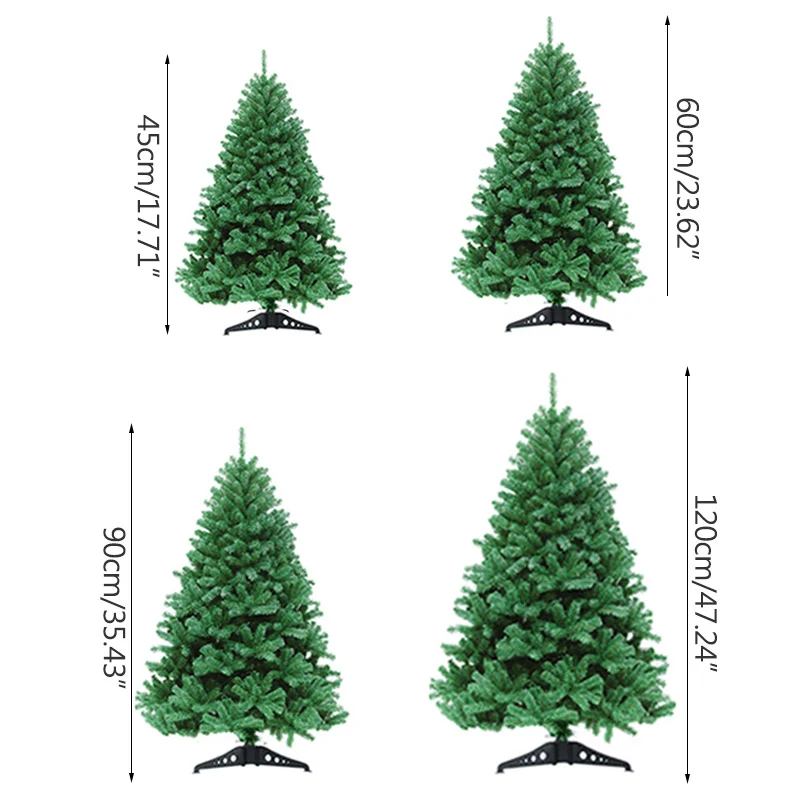 180/120/90 cm Christmas Tree Okraski DIY Ročno Sestavljanje Božično Drevo Decor Obrti Santa Drevo Stranka Dekoracijo Figur Darilo
