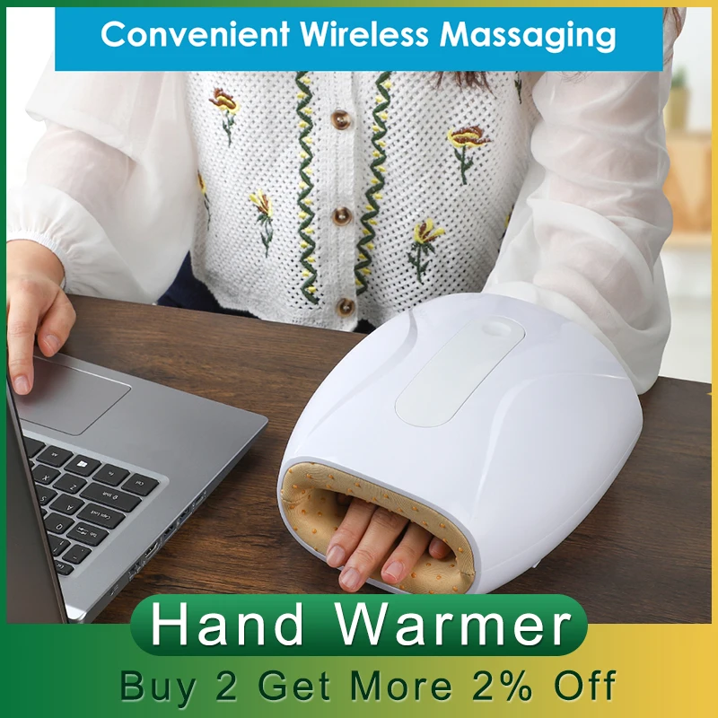 1800mAh Ročno Toplejše Električni Strani Massager Ogrevanje Zraka Stiskanje Masaža Napravo USB Pozimi Ročno Toplejše Grelec