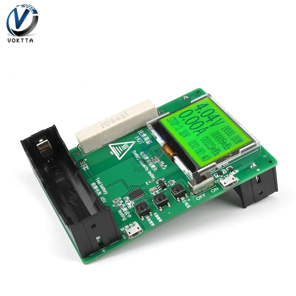 18650 Litij-Zmogljivost Baterije Indikator Tester Modul LCD Digitalni Trenutno Napetost Prikaz Tester Moč Banka Spremlja Meter