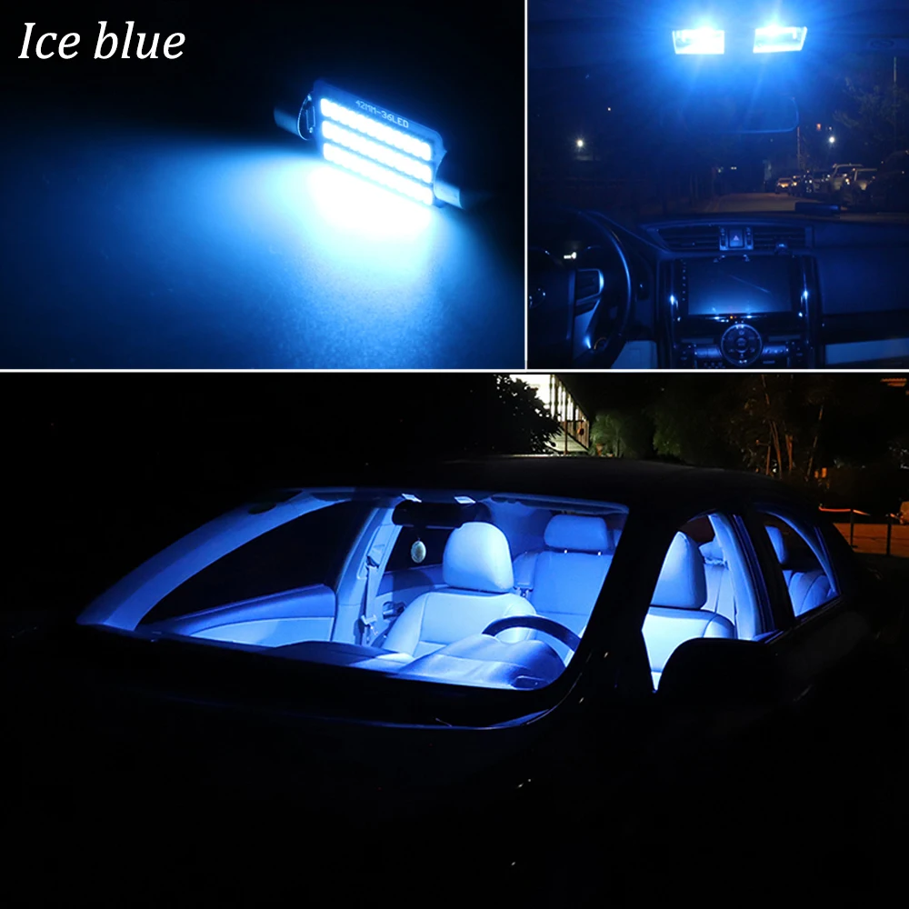 18Pcs Brez Napake Bela Canbus, Za Toyota Land Cruiser 200 LED Notranja Luč + registrske Tablice Svetilka, Komplet (2008-2020)