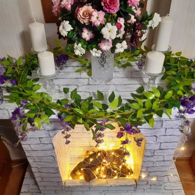 190 cm svile wisteria umetno cvetje trte ponaredek rastlin garland visi cvet poročno dekoracijo Baby Tuš doma vrt dekor