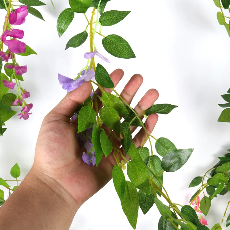 190 cm svile wisteria umetno cvetje trte ponaredek rastlin garland visi cvet poročno dekoracijo Baby Tuš doma vrt dekor