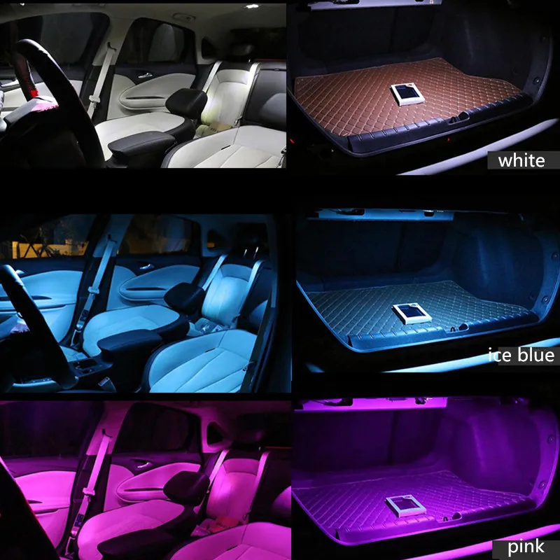 19Pcs Canbus LED Avto Notranje Svetlobe Kit Za BMW 5 F10 Serije 2010+550i 535i 528i M5 Zemljevida/Dome Poti Trunk Razsvetljava Osvetlitev Vrat