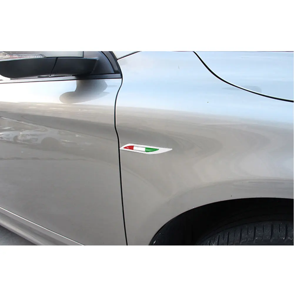 1Pair Avto 3D Italiji italijansko Zastavo, Grb Značko Nalepke Nalepke za JEEP, BMW, Chrysler, Dodge