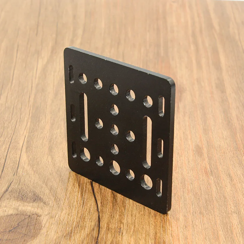 1Pc 3D Tiskalnik Del Openbuilds V Terminu prevozi določeno točko Plošča 20mm Peskanje Črne Barve 65.5mmx65.5mmx3mm