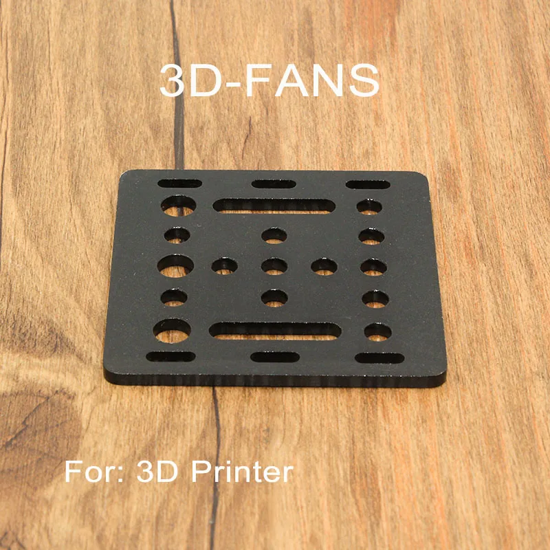 1Pc 3D Tiskalnik Del Openbuilds V Terminu prevozi določeno točko Plošča 20mm Peskanje Črne Barve 65.5mmx65.5mmx3mm