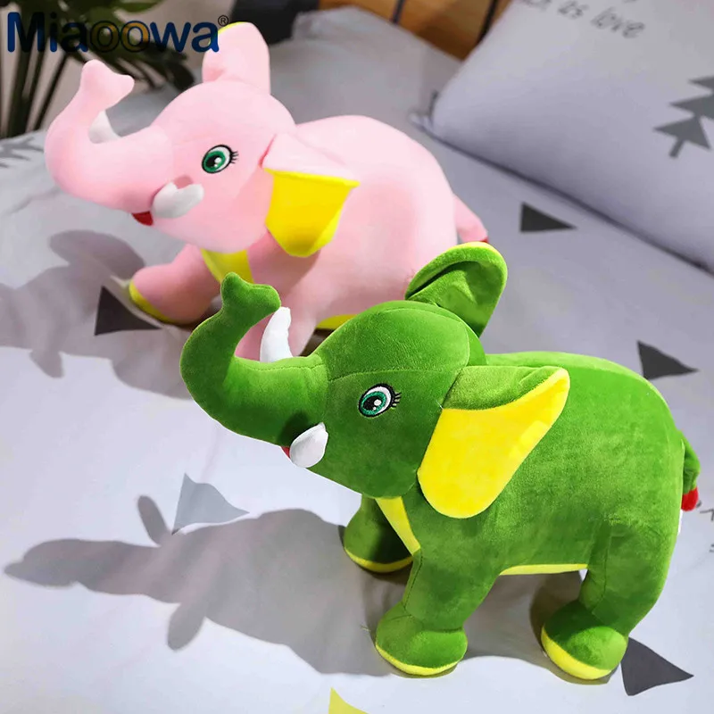 1pc 45/65 cm Kawaii Plišastih Slon Lutka Igrača Otroci Spalna Nazaj Blazine Srčkan Polnjene Slon Otroka Spremljajo Lutka Božič Darilo