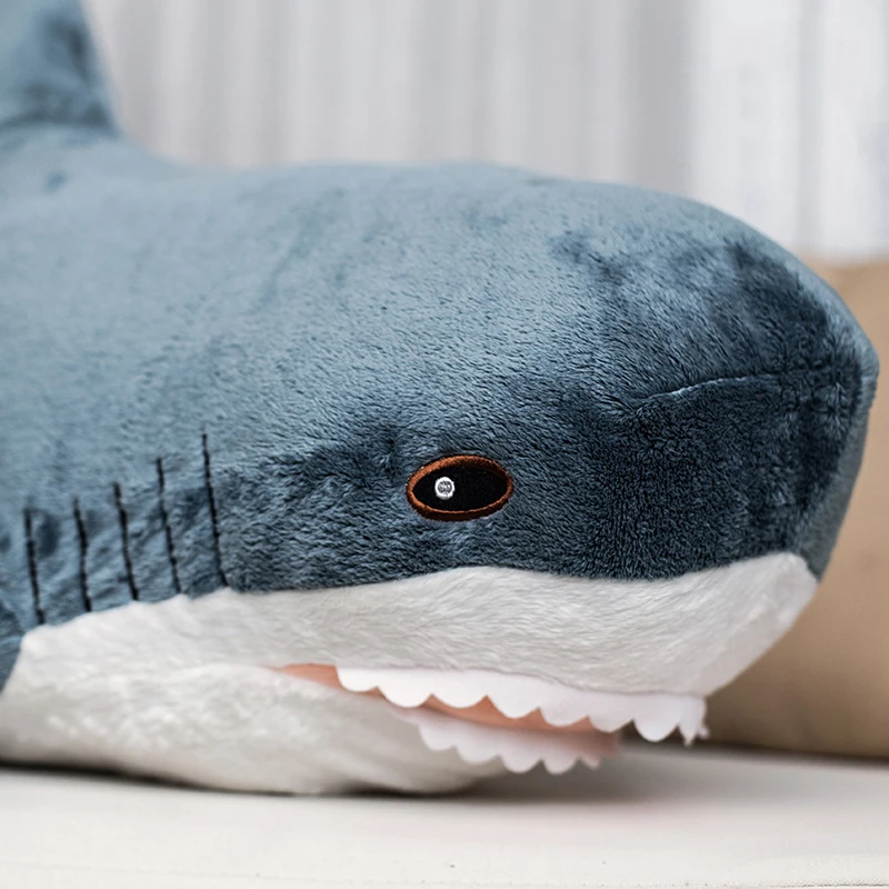 1pc 80-140 CM Velikan Velikost Priljubljeni morski Pes Plišastih Igrač Simulacije Shark Lutke Mehko Polnjene Živali Branje Blazine Blazino za Dojenčka Otroci