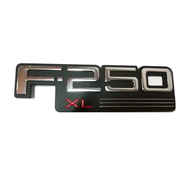 1pc Brezplačna Dostava ABS F250XL F-250XL Z Rdečo XL Auto Emblem Značko Logotip Nalepke, Embleme