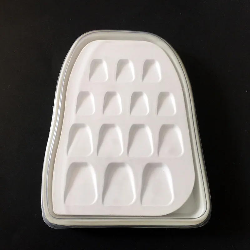 1pc Dental lab materiala zob obliko microporous porcelana Zalivanje Ploščica za mešanje ploščo madež v prahu mešanja orodje 14 reže