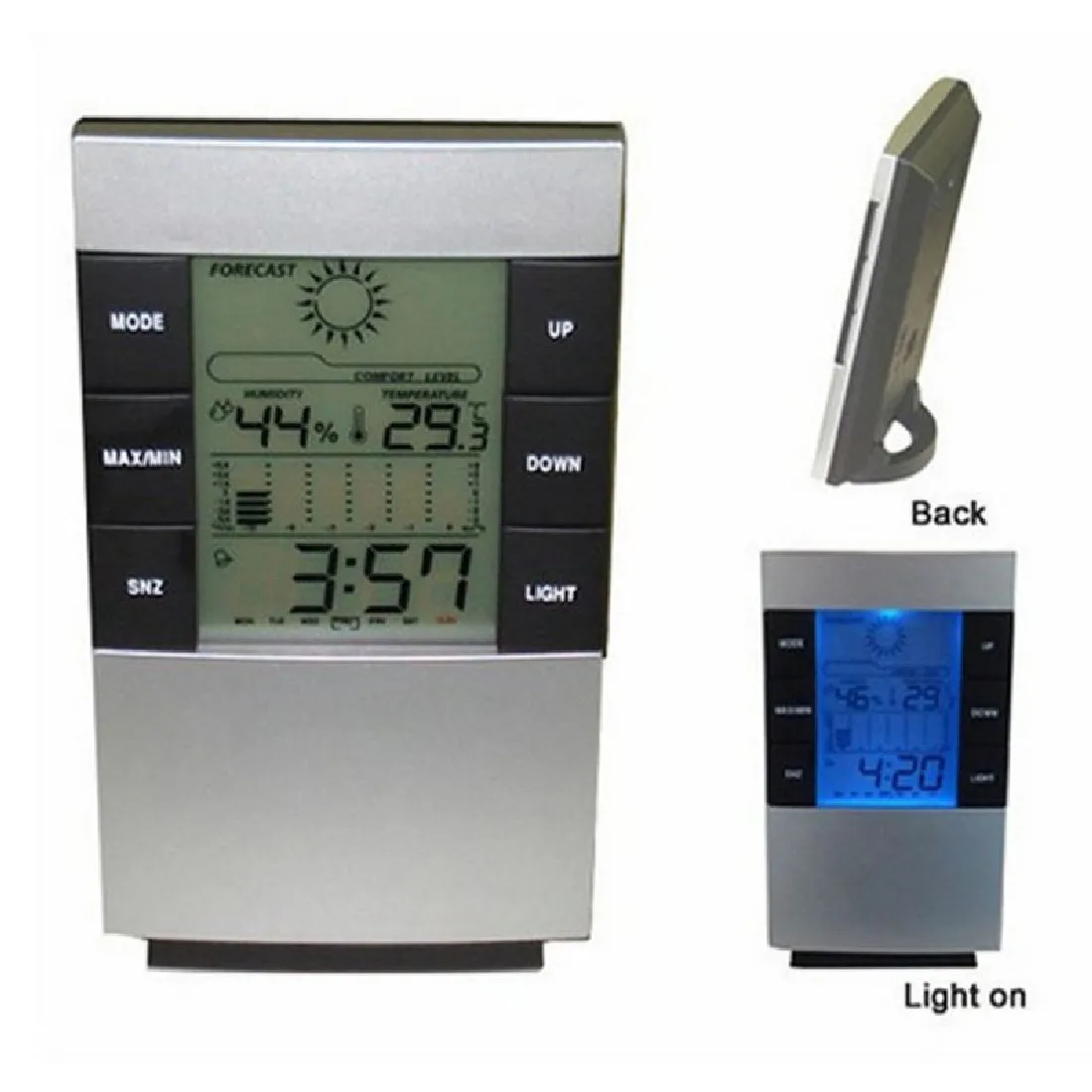 1pc Modna Ura Napravo za Merjenje Večnamenski Dom Vlažnost Termometer Digitalni Lcd Higrometer Merilnik Temperature