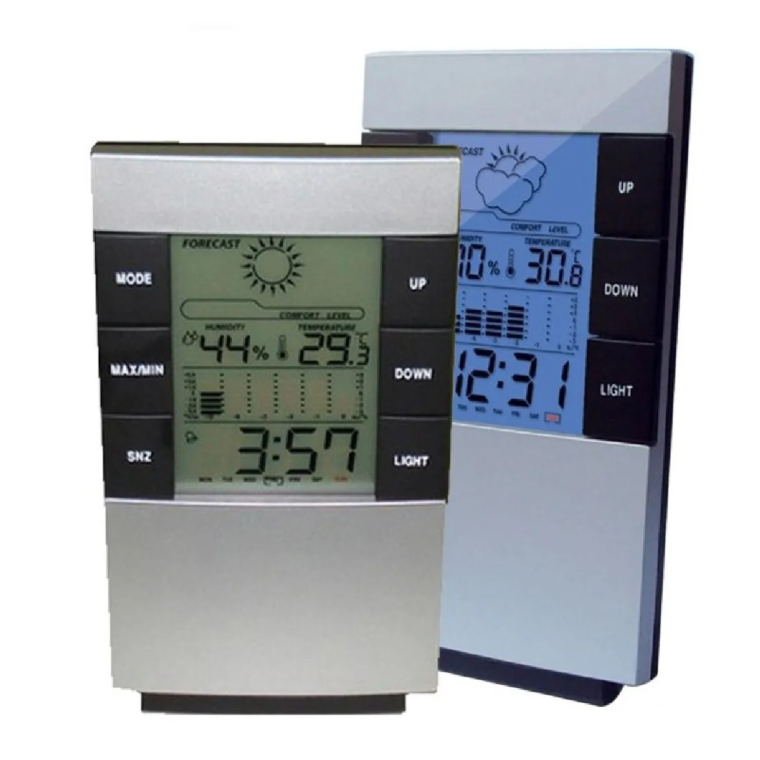 1pc Modna Ura Napravo za Merjenje Večnamenski Dom Vlažnost Termometer Digitalni Lcd Higrometer Merilnik Temperature