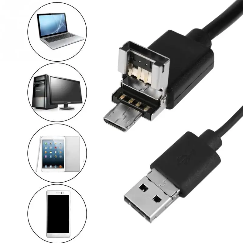 1pc USB2.0 60 stopinj IP67 Black 5-Metrski USB OTG Endoskop z 2-milijona slikovnih Pik Nepremočljiva Kamera za Cevi Pregled vozila se opravi Nova