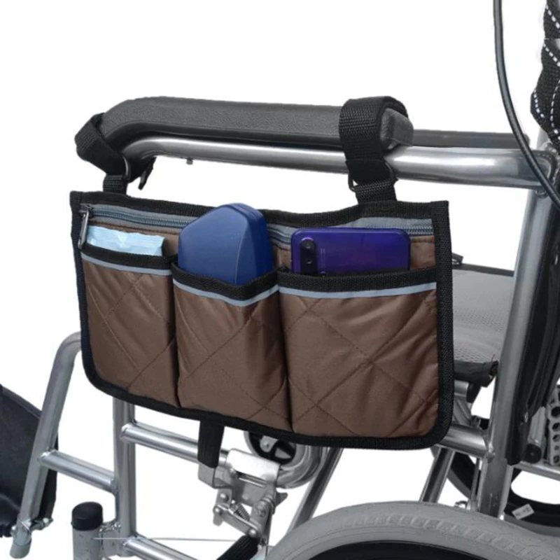 1pc Walker Električni Skuter Voziček Armrest Strani Vrečko za Shranjevanje Sedež Armrest Vrečko za Shranjevanje
