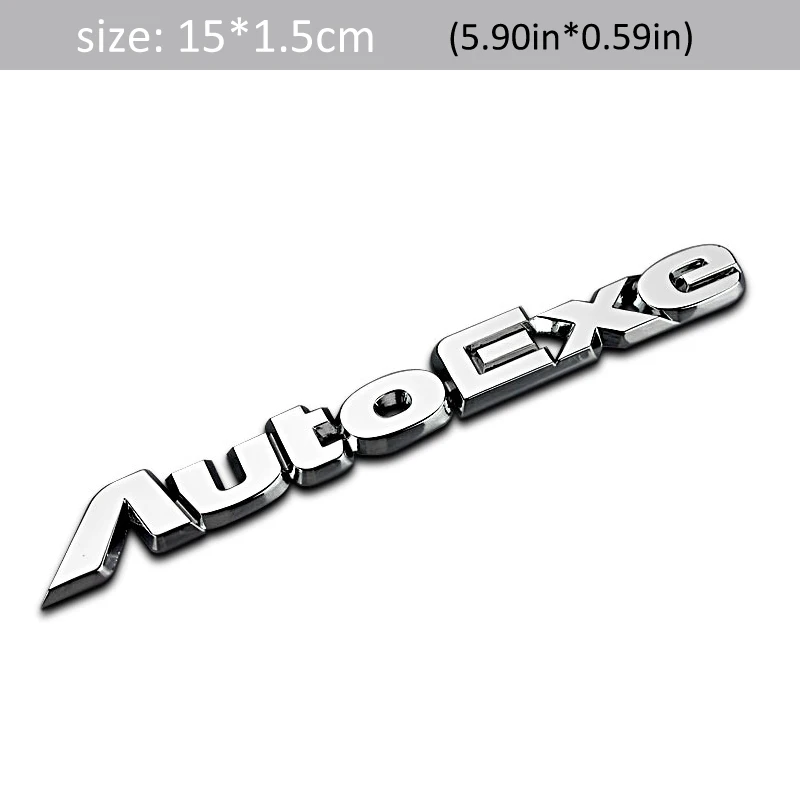 1Pcs 3D Kovinski Autoexe Avto Strani Zadaj Prtljažnik Emblem Značko Nalepke, Nalepke za Univerzalno Avtomobili, Moto Bike Dekorativni Dodatki