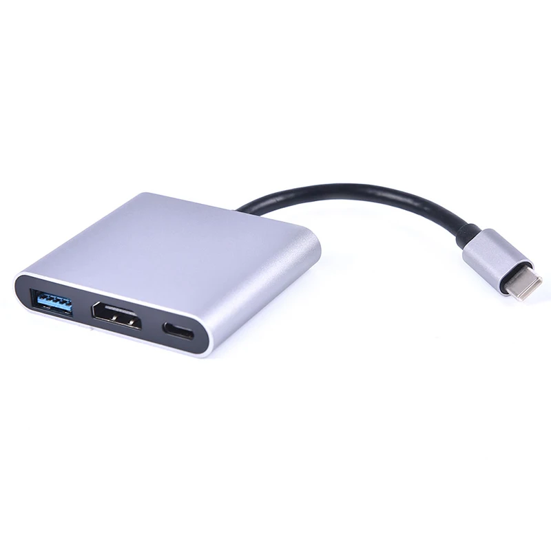 1pcs 3in1 Tip C USB 3.1 do USB-C 3.0 Adapter HDMI Kabel