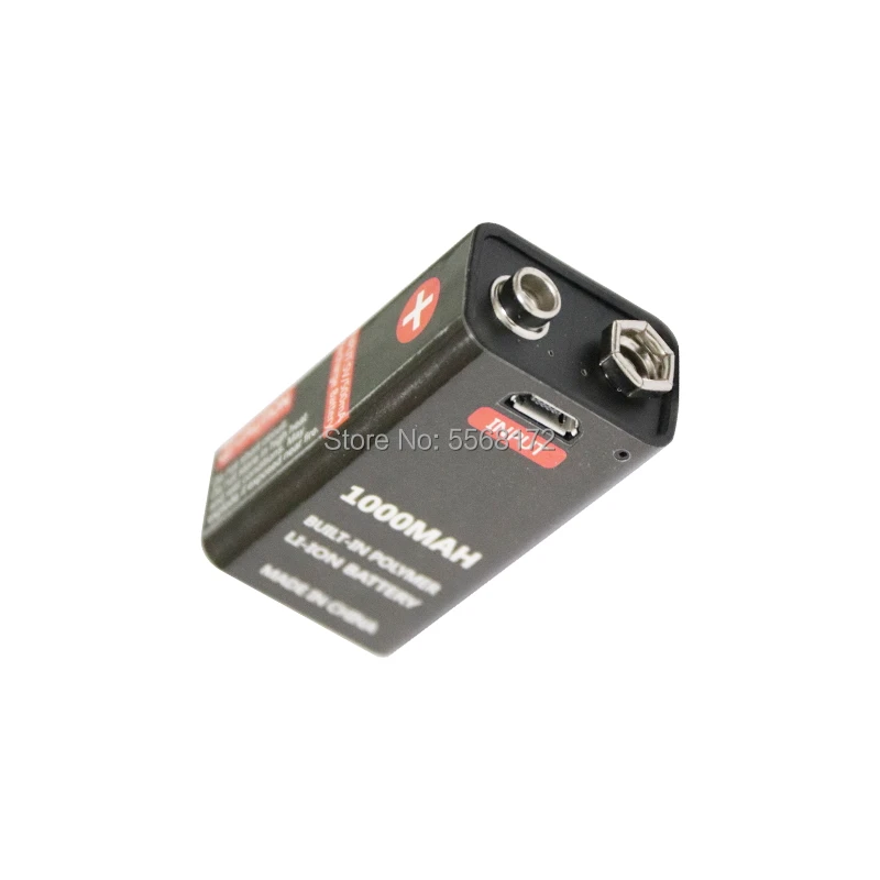 1pcs 9V 1000mAh Lipo USB Polnilna Baterija Micro USB 9V Lipo Baterije Za mikrofon Kitara EQ Dima Alarm RC Igrača Celice