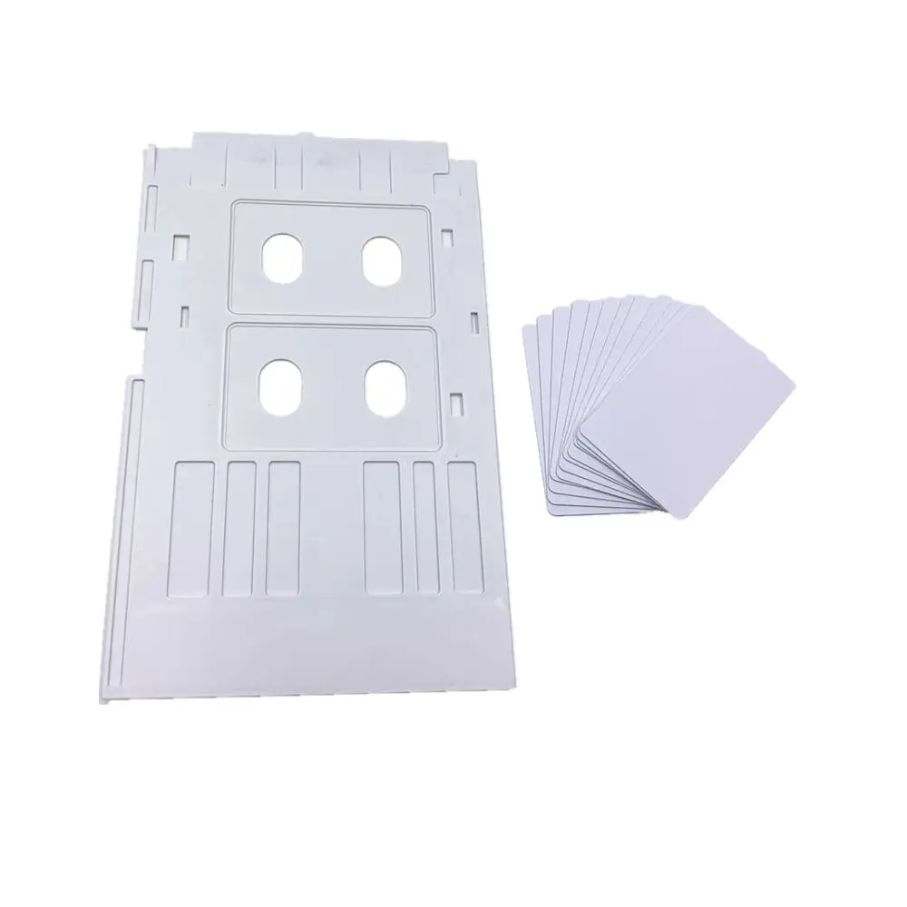 1pcs/Bela PVC, ID Kartic Pladenj za Epson L800,L801,L805,L810,L850 Inkjet Tiskalnik tiska Prazne CR80 Velikost Inkjet PVC Kartice