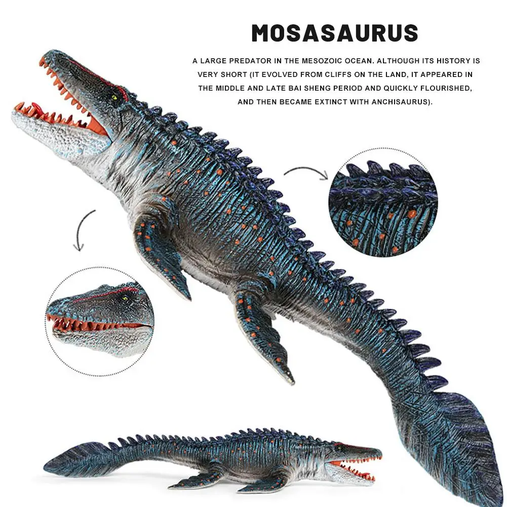 1PCS Dinozaver Realne Številke Veren Mosasaurus Dinozaver Model Igrače Za Zbiralec Dekoracijo Stranka Korist Otrok Igrača Darilo