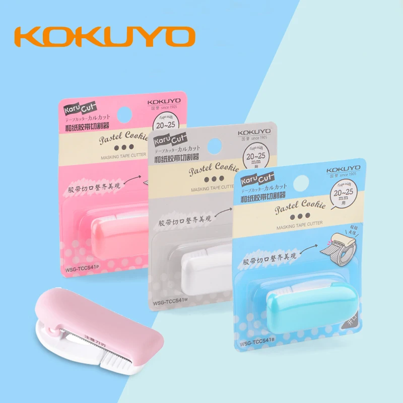 1pcs Japonski KOKUYO Washi Tape Mini Nož za Rezanje Posnetek Light Color Vrsto Ustvarjalnih Tiskovine Majhno Ročno Trganje Trak Rezalnik