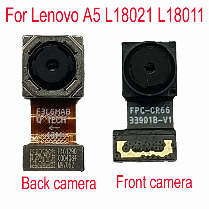 1pcs Original zadnji Zadnji Fotoaparat Za Lenovo A5 L18021 L18011 Glavni Velik Sprednji Modula Kamere Flex kabel za Popravilo Del Zamenjava