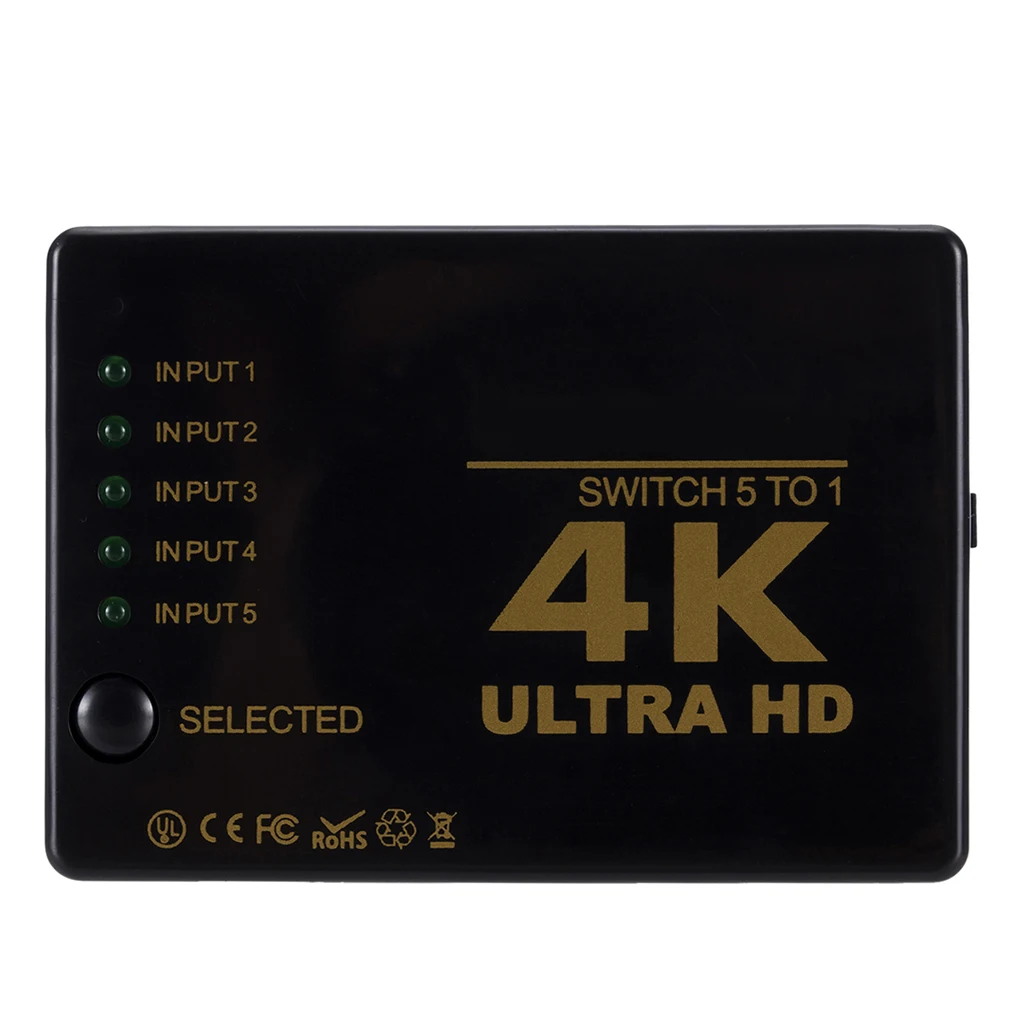 1PCS Rovtop Mini HDMI Preklopnik 4K HD1080P 3 5 Vrata HDMI Stikalo Izbirno Stikalo Polje Video Signala Preklopnik Za HDTV, DVD, TV