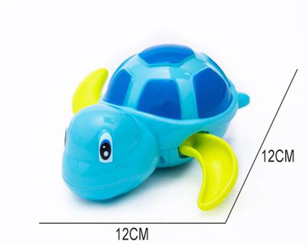 1pcs Srčkan Cartoon Živali Tortoise Klasična Otroška Vode Igrača za Malčke Plavati Želva Rane-up Verige po maslu Otroci Plaža Kopel Igrače