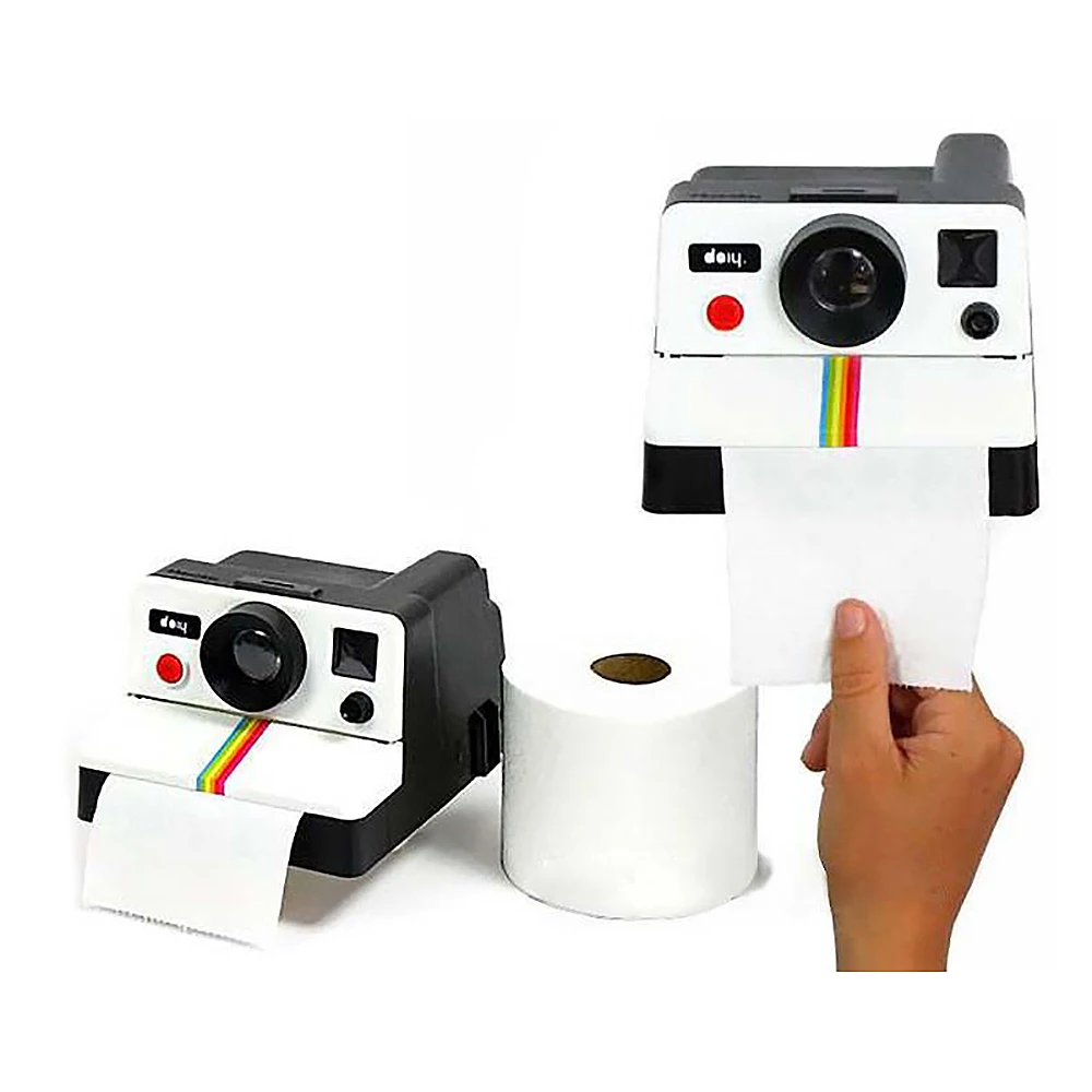 1PCS WC Tkiva Polje Ustvarjalne Retro Fotoaparat Polaroid Oblike, ki se Zgleduje Tkiva Škatle Toaletni Papir Roll Imetnik Polje Home Kopalnica Dekor