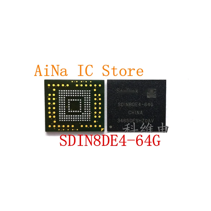1pcs~10pcs/veliko SDIN8DE4-64 G SDIN8DE4-64 8DE4-64 G BGA153 64GB EMMC flash čip Neworiginal