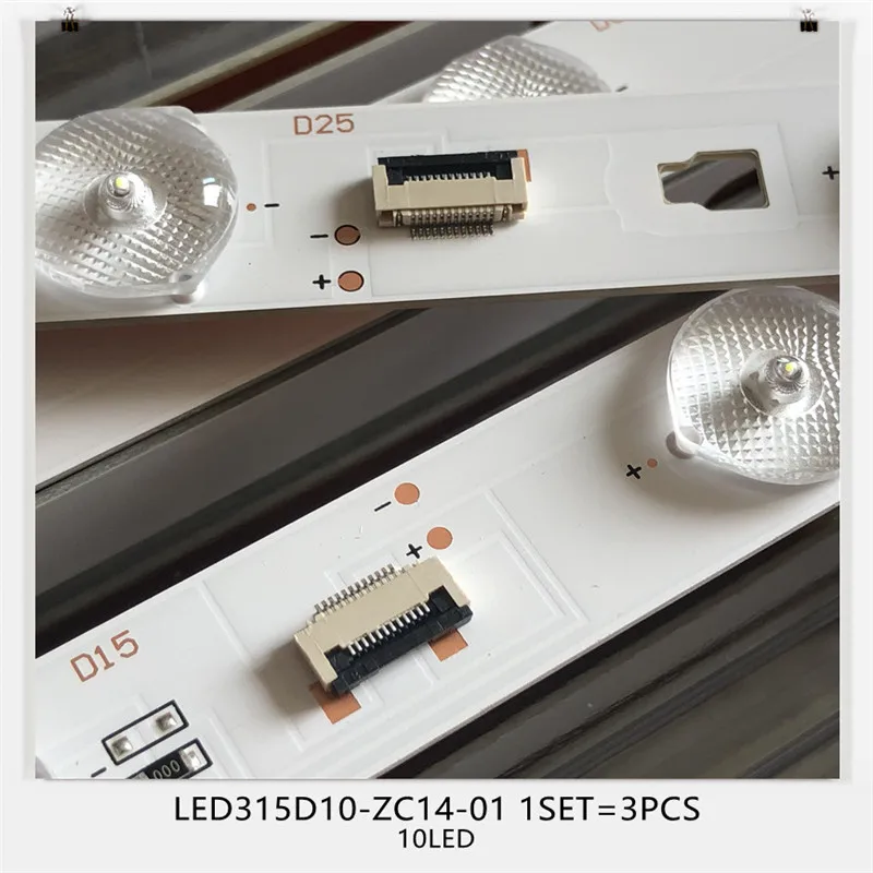 1SET=3PCS LED Osvetlitvijo Trak 10 Lučka Za LE32TE5 LED315D10-ZC14 LE32D8810 LE32D8810 LD32U3100 LE32F3000W LED315D10-ZC14-01(D)