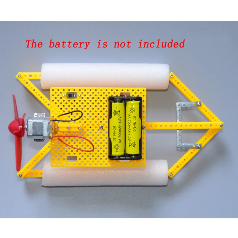 1Set DIY RC Vetrne Energije Čoln, Ročno izdelan Električni Ladjo Motor+3Blade Propeler+Nosilec za Montažo Igračo Kit za Model Dodatki