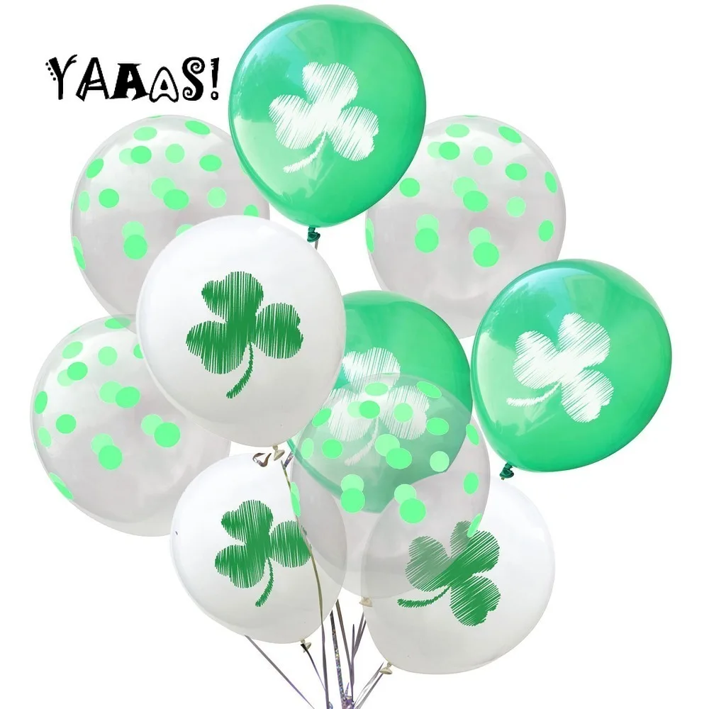 1Set lucky Clover Baloni St Patrick ' s Day Party Dekoracijo Otroci Odraslih Folija Balon na Helij Žogo Rojstni dan, Poroko, Stranka Dekor