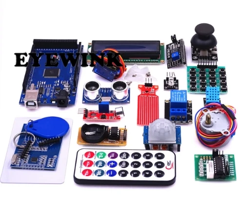 1set Nadgrajeno Napredno Različico mega 2560 r3 Starter Kit RFID naučijo Suite Komplet LCD 1602 za Arduino