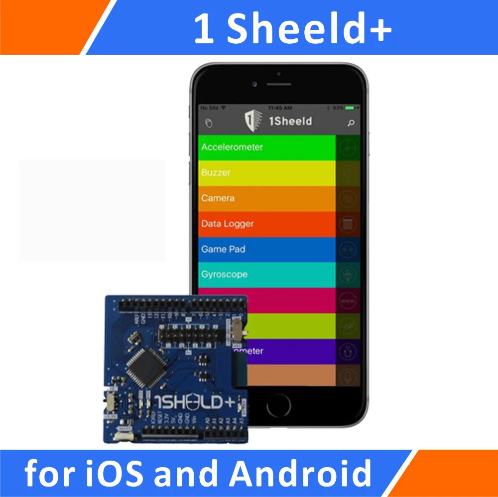 1Sheeld+: ščit za Arduino Združljiv z iOS in Android