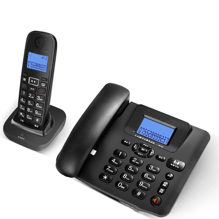 2.4 G Strip/Brezžični Telefon Sistem z 1 Slušalka - Odzivnik, 3-Stezni Konferenca, 300M Dolgo Območju, Brezžični Telefon