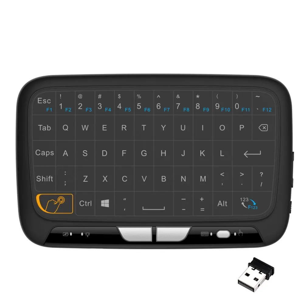 2,4 GHz Mini Ozadja Brezžično Tipkovnico H18+ USB Celoten Zaslon, Sledilna ploščica Zraka Miško Poslovnih Office Keyboard