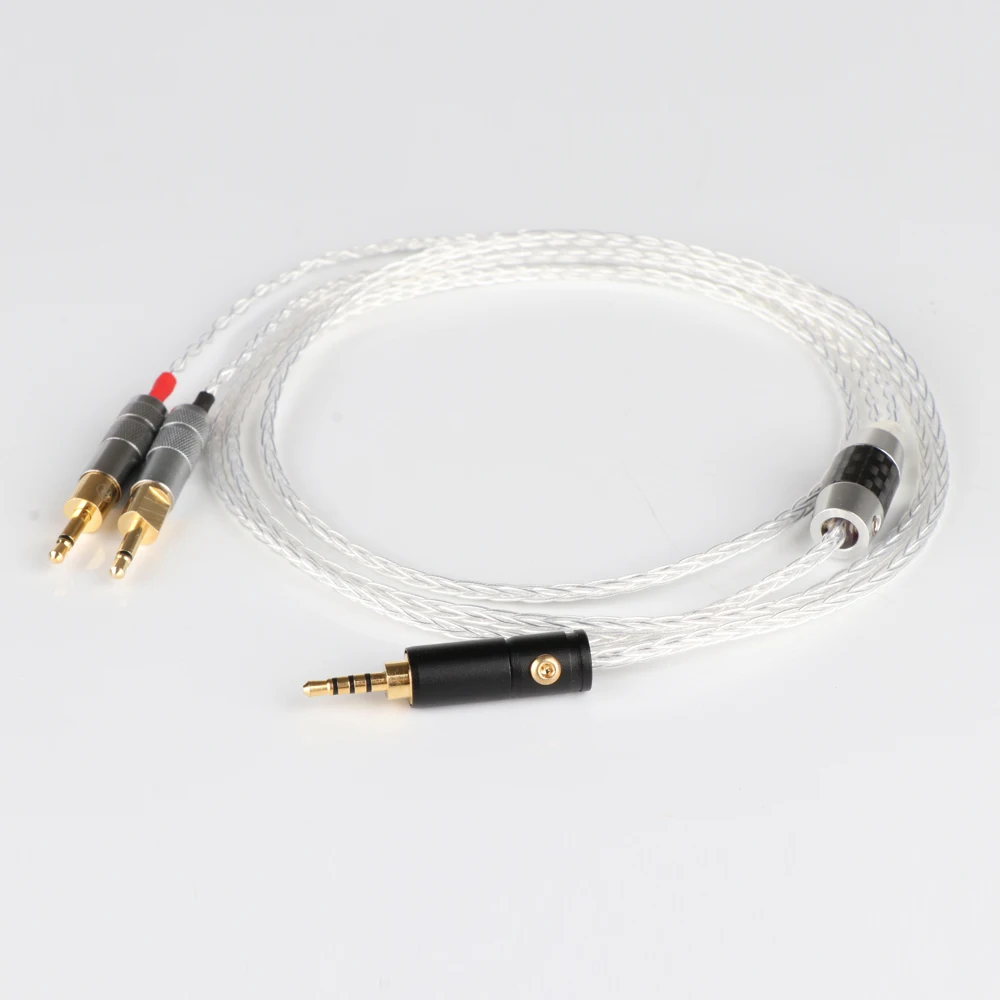 2,5 mm 4.4 mm Xlr-3,5 mm, 8 Core Silver Plated Occ Slušalke Kabel Za Hd700 Slušalke Kabel