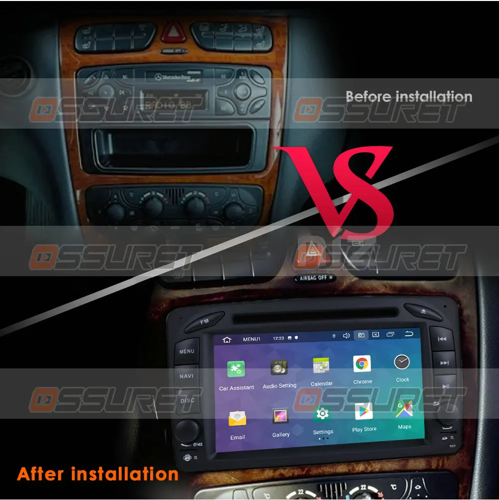 2 Din Android 10 avtoradio DVD GPS za Mercedes Benz CLK W209 W203 W208 W463 C209 C Viano s Ogledalo Povezavo USB CSD Igralec