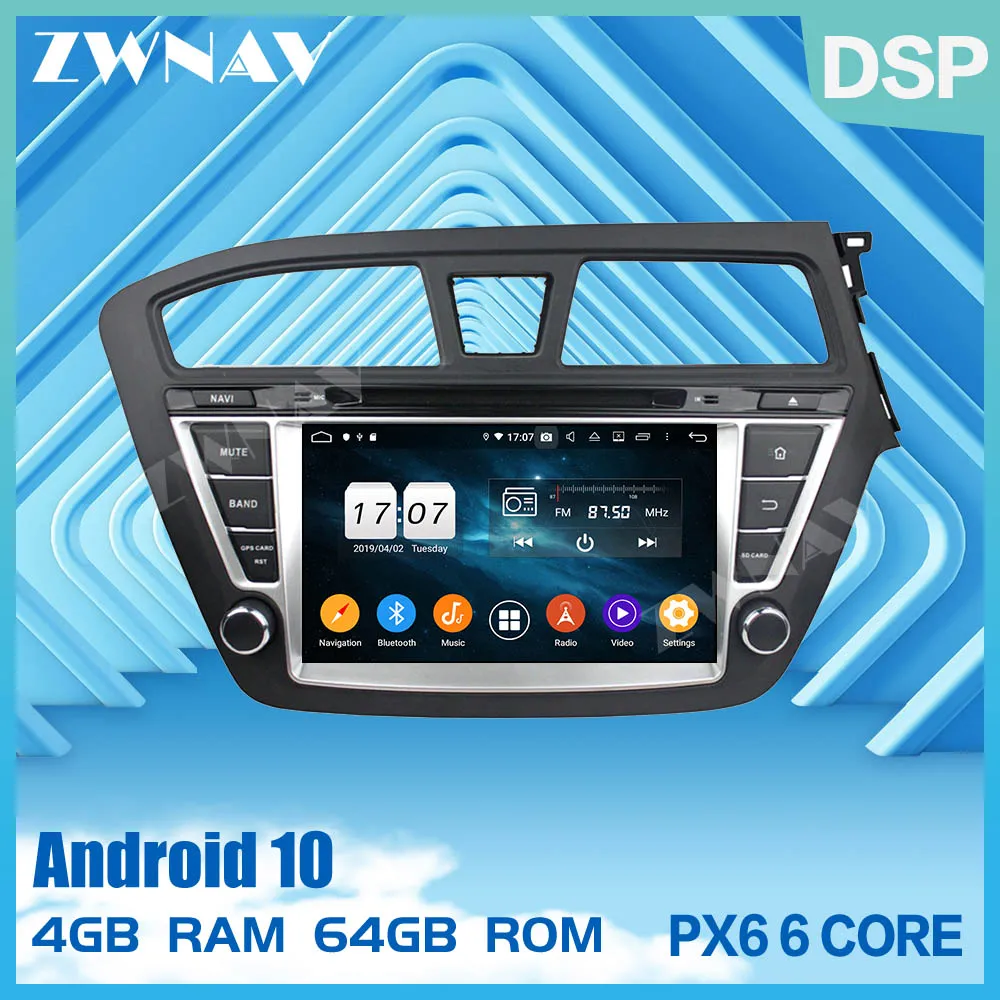 2 din IPS zaslon Android 10.0 Avto Multimedijski predvajalnik Za Hyundai I20-2019 video audio stereo Android WiFi GPS navi vodja enote