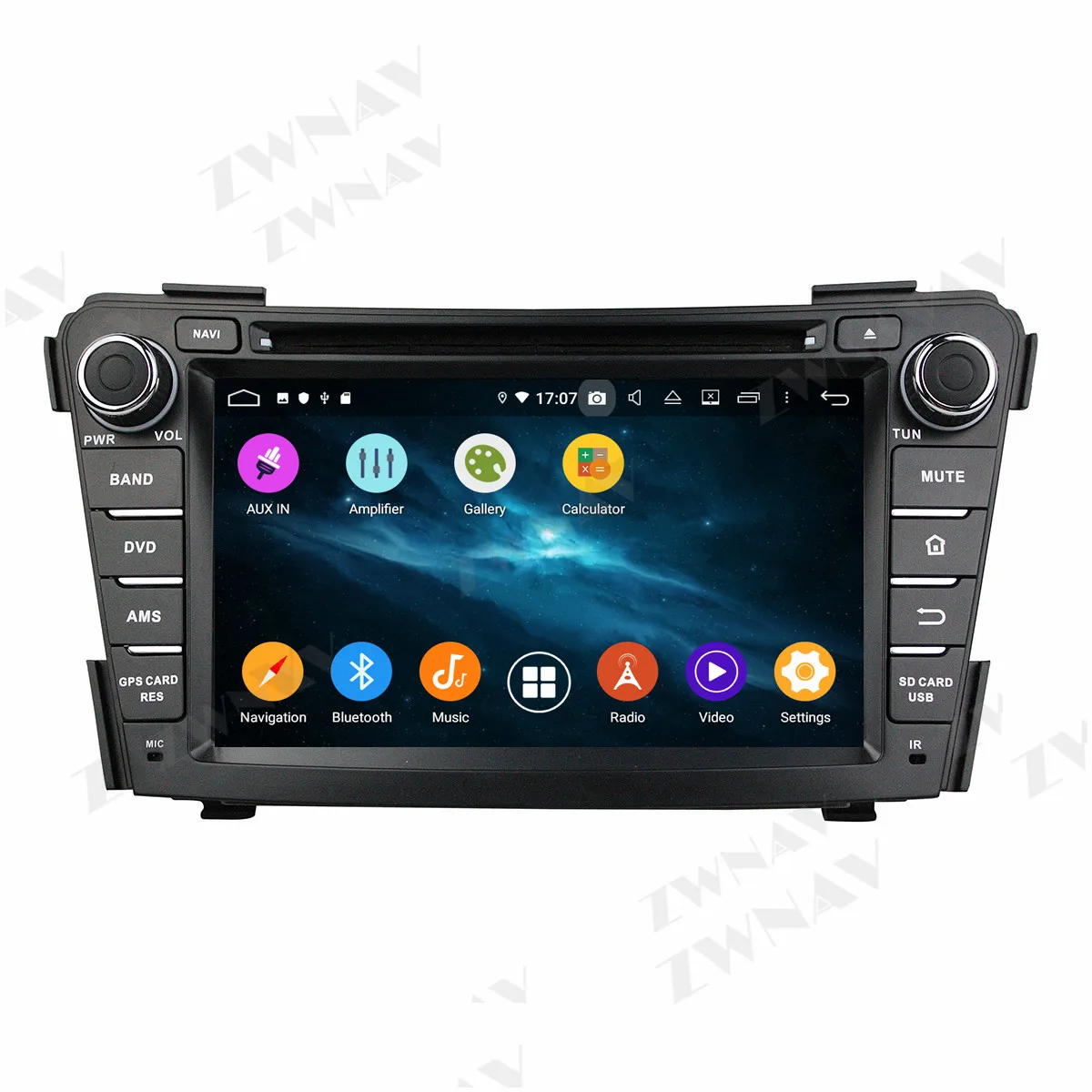 2 din PX6 IPS, zaslon na dotik, Android 10.0 Avto Multimedijski predvajalnik Hyundai I40 avto radio stereo Bluetooth, WiFi, GPS navi vodja enote
