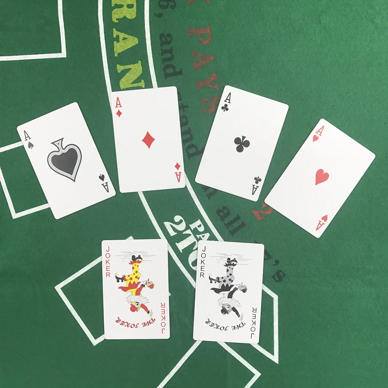 2 kompleta / Veliko 2 Barv, Rdeče In Modre PVC Poker, Igralne Karte, Plastični Nepremočljiva Glazura Baccarat Texas Hold ' em Pokers Igra Yernea