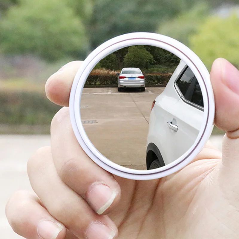2 KOS Avto Krog Blind Spot Ogledalo-Pas Tech Palico na SUV Rearview Aluminija Meji Vozila Ogledala 360 Široko Nastavljiva Temperatura