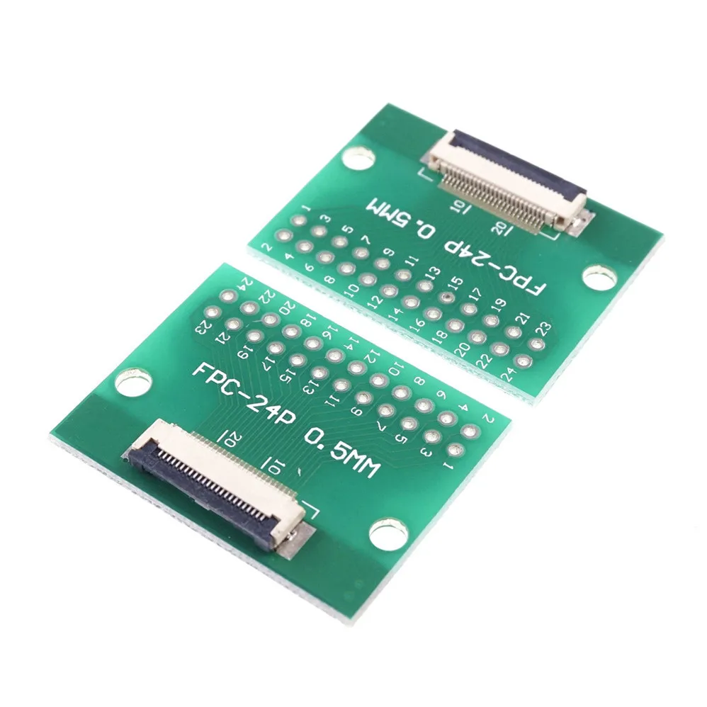 2 kos FPC Priključek 6 Položaj 4 8 10 12 20 24 30 40 50 60 Pin Adapter 0,5 mm do 2.54 mm igrišču skozi luknjo DIP PCB