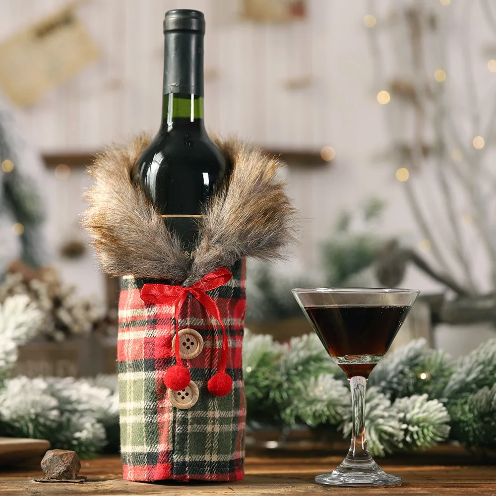 2 Kos Santa Claus Vina, Steklenico Kritje Božični Okraski za Dom Naselitve Božič Darilo Navidad Novega Leta 2020 Dekor