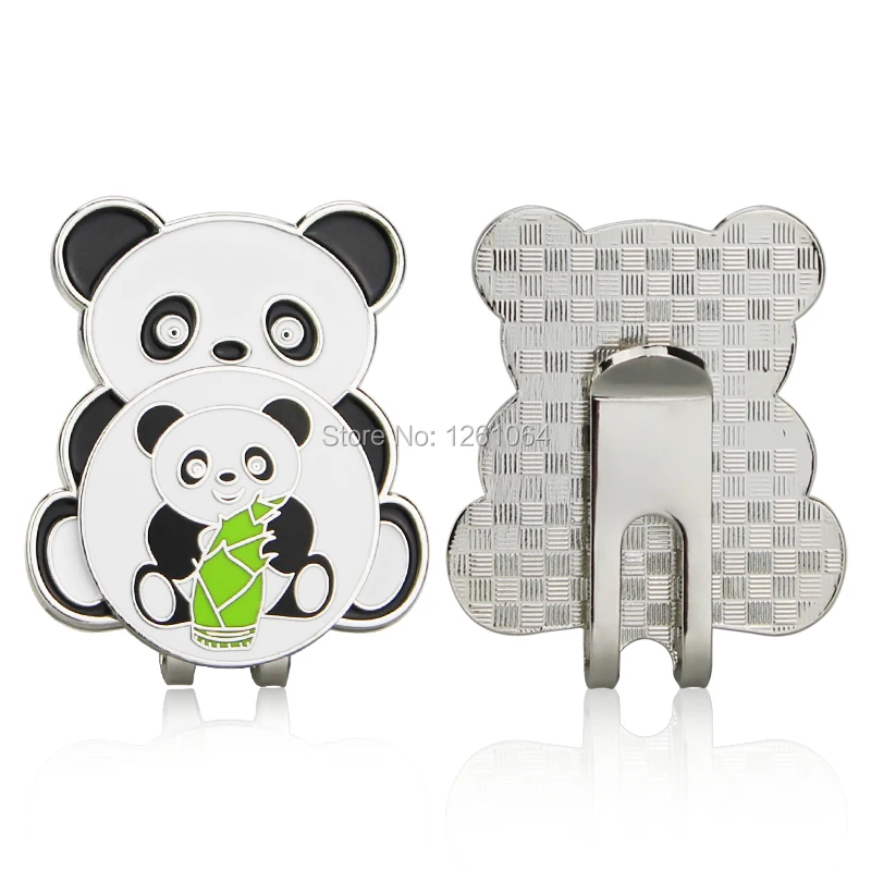 2 kos SVR golf žogo marker kitajska lep panda & bambusovi vršički zlitine marker + magnet klobuk / skp posnetke 2 vrste mama panda baby