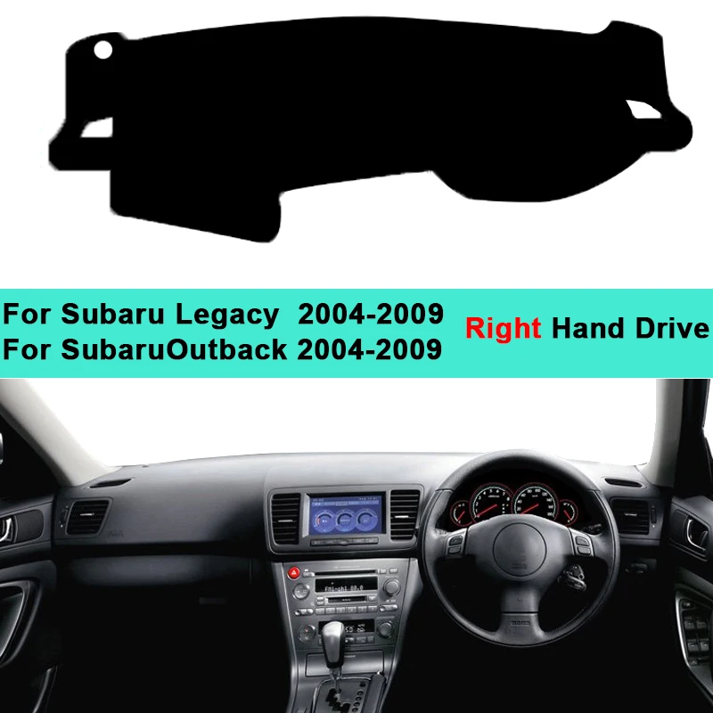 2 Plasti Avto Notranji Pokrov Za Subaru Legacy Outback 2004 2005 2006 2007 2008 2009 Anti-Slip Mat Nadzorni Plošči Dežnik Pad Dashmat