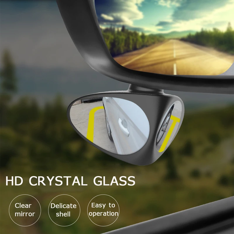 2 Strani širokokotni Avto Blind Spot Ogledalo 360 Vrtljiv HD Blind Spot Ogledalo Za Avto Povratne Rearview Pomožne Blind Spot Ogledalo