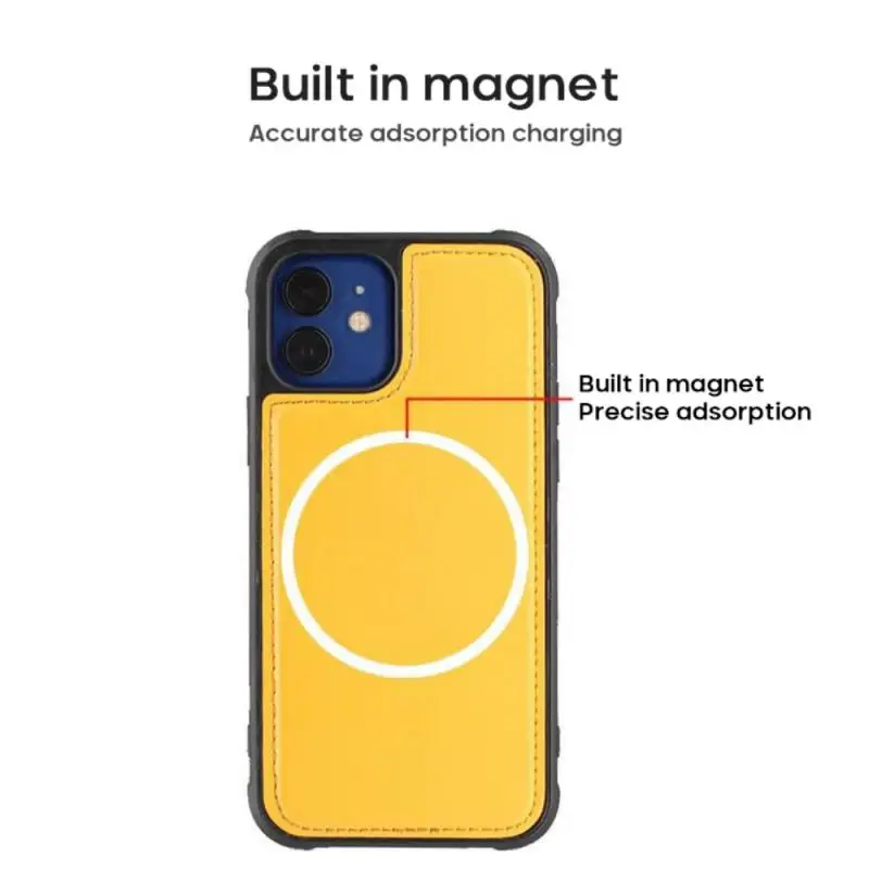 2 V 1 Magnetni Magsafing Primeru & Usnjena Denarnica Kartico Vrečko Za Iphone 12 Max Pro Mini Anti-Knock Primerih Za IPhone 12 Hrbtni Pokrovček